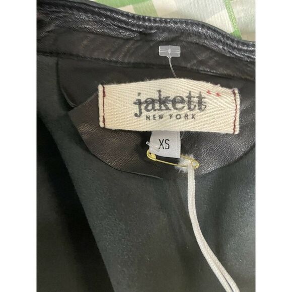 Free People Jakett Willow Peplum Size XS Leather Suede Black Womens Jacket - Picture 9 of 11